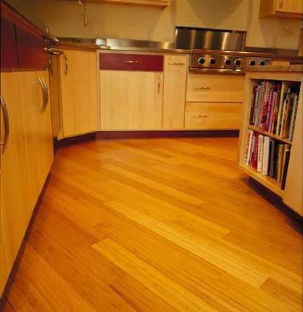 Bamboo kitchen floor