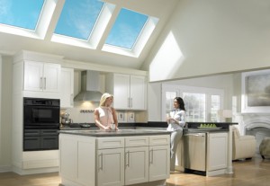 Skylight in a kitchen