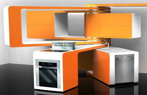 Futuristic kitchen