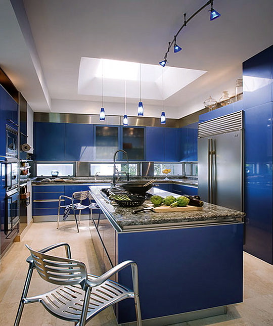 Blue kitchen